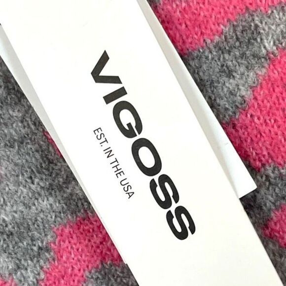 NWT Vigoss Sweater Womens XL Barbie Pink Leopard Print Knit Pullover Long Sleeve - Picture 5 of 15